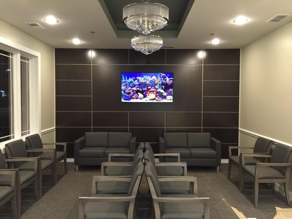 Lemont Office University Retina Waiting Area