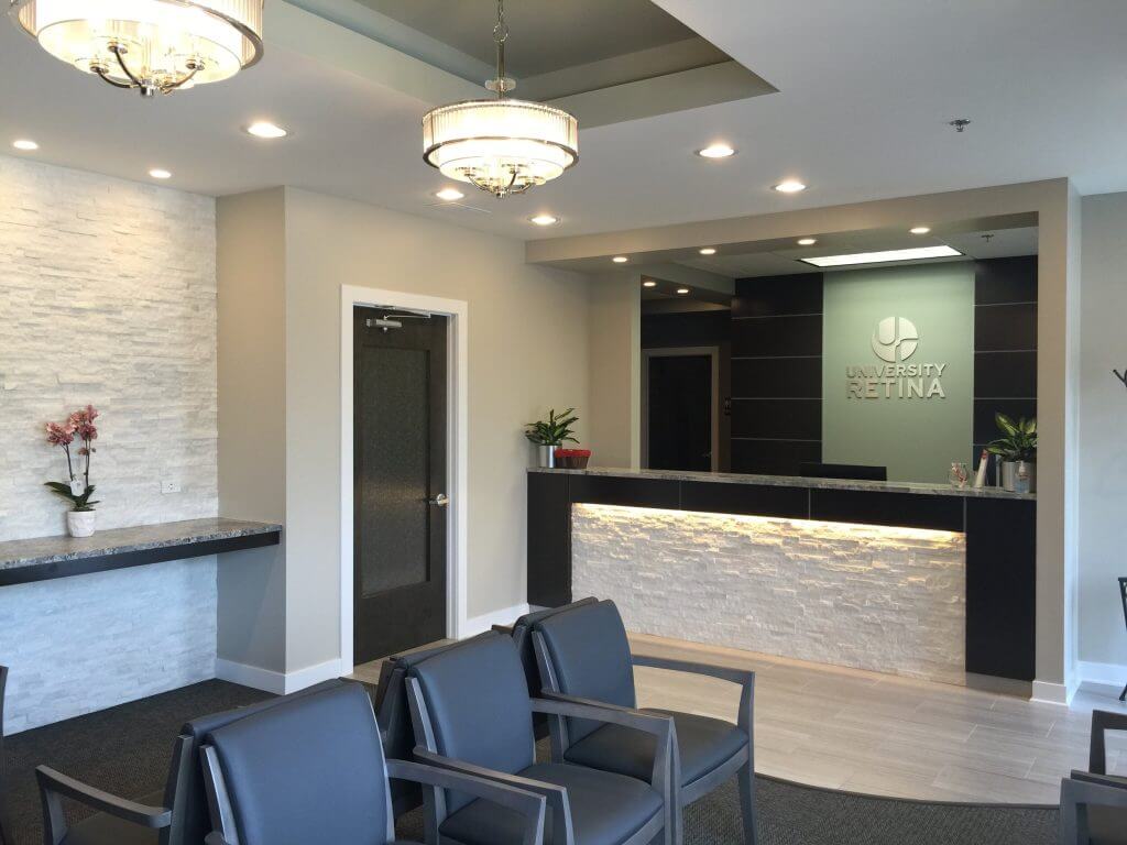 Lemont Office University Retina Waiting Area