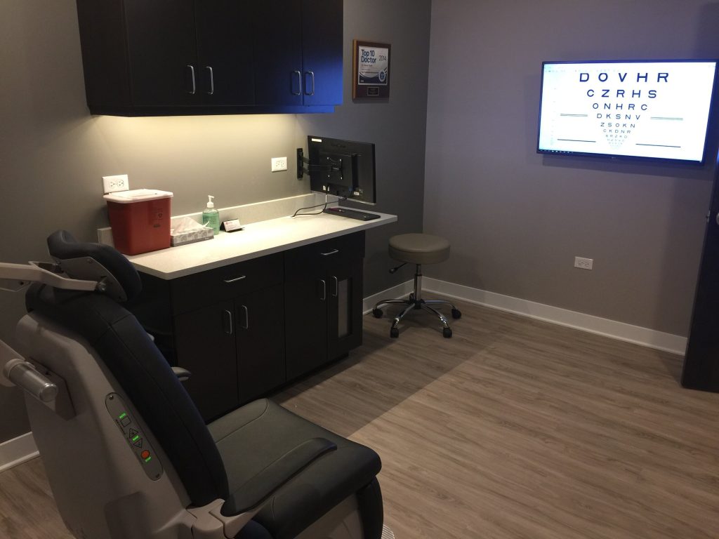 Lemont Office University Retina Exam Room