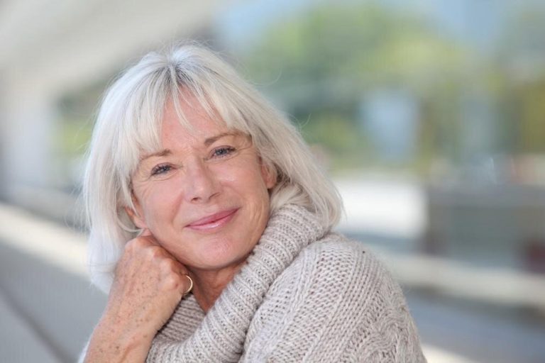 Smiling mature woman