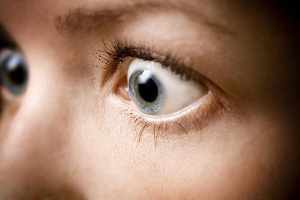 Close up of a blue eye