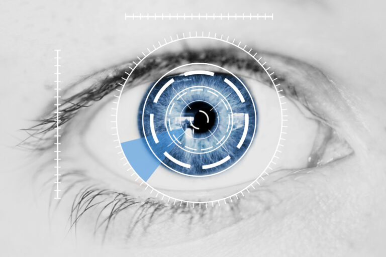Abstract Security Iris Or Retina Scanner